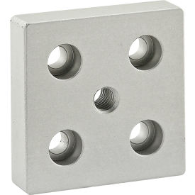 10 Series 2" x 2" Base Plate w/ 5/16-18 Tap in Center, Anodize Finish, Clear view 2