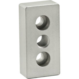 10 Series 1" x 2" Base Plate w/ 3/8-16 Tap in Center, Anodize Finish, Clear view 2