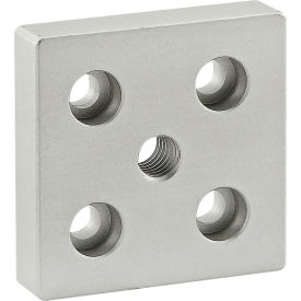 10 Series 2" x 2" Base Plate w/ 3/8-16 Tap in Center, Anodize Finish, Clear view 2