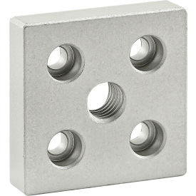 10 Series 2" x 2" Base Plate w/ 1/2-13 Tap in Center, Anodize Finish, Clear view 2