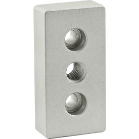 15 Series 1.5" x 3" Base Plate w/ 1/2-13 Tap in Center, Anodize Finish, Clear view 2