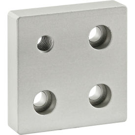 10 Series 2" x 2" Base Plate w/ 5/16-18 Tap in Corner, Anodize Finish, Clear view 2