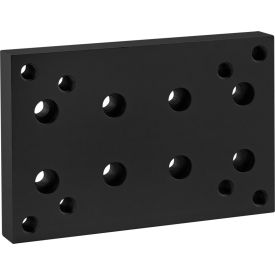 15 Series Position Floor Lock Base Plate, Black view 2