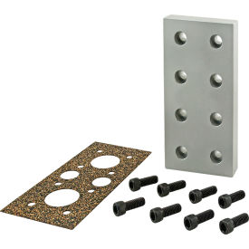 15 Series 3" X 6" End Mount Pressure Manifold Plate - Blank view 2