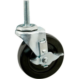 4" Swivel Caster W/ 7/16-14 Stem W/ Brake view 2