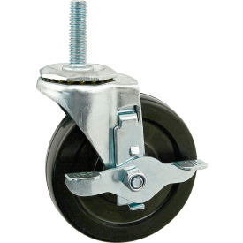 5" Swivel Caster W/ 7/16-14 Stem W/ Brake view 2