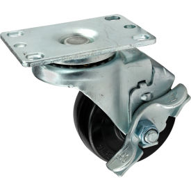 3" Flange Mount Swivel Casters/ Brake view 2