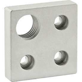 10 Series 2" X 2" Base Plate w/ 3/4-10 Tap In Corner view 2