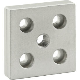 25 5 Series 0mm x 50mm Base Plate w/ M10 Tap In Center view 2