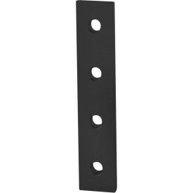 25 Series 4 Hole Straight Flat Plate, Black Anodize view 2