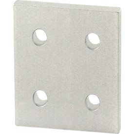 25 Series Aluminum 4 Hole Square Flat Plate, Clear view 2