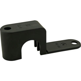 10 &15 Series Single Tube Clamp, 3/4", Matte Finish, Black view 2