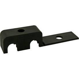 10 & 15 Series 1/2" Double Cable & Tube Clamp, Black view 2