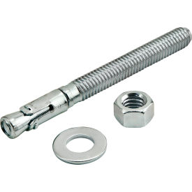 Fractional Series 3/8" X 3 3/4" Wedge Floor Anchor with Hex Nut and Washer view 2