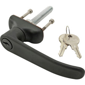 10, 15 Series Black L-handle With Lock Clockwise view 2