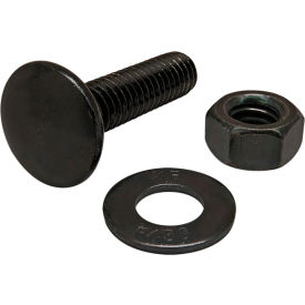 5/16-18 x 1.250" Slide-In Flanged Economy T-Slot Stud w/Washer & Hex Nut, Black Zinc view 2