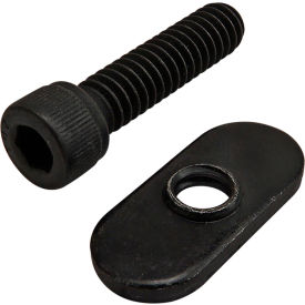 Bolt Assembly: 1/4-20 X 1.000" Shcs And Slide-In Economy T-Nut - Thread, Black Zinc view 2