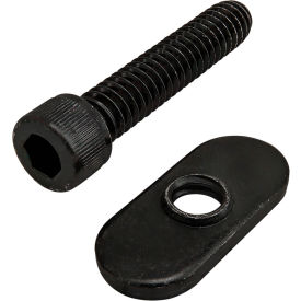 Bolt Assembly: 1/4-20 X 1.250" Shcs And Slide-In Economy T-Nut - Thread, Black Zinc view 2