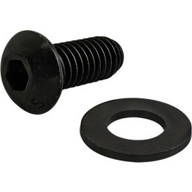 Bolt Assembly: 5/16-18 x .750" Button Head Socket Cap Screw with Washer, Black view 2