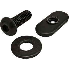 Bolt Assembly, 1/4-20 x .750" with Washer and Slide In Economy, Black Zinc view 2