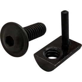 1/4-20 x 3/4" Flat Button Head Socket Cap Screw & Drop-In view 2
