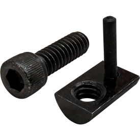 Bolt Assembly, 1/4-20 x .750", SHCS and Roll-In T-Nut with Flex Handle, Black view 2