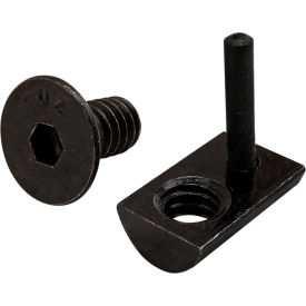 Bolt Assembly 1/4-20 x .500", FHSCS and Roll-In T-Nut with Flex Handle, Black view 2