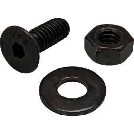 Bolt Assembly 1/4-20 x .750", FHSCS with Washer and Hex Nut, Black view 2
