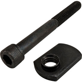 Bolt Assembly 5/16-18 x 3.000", SHCS and Slide-In Economy T-Nut, Offset Thread, Black view 2
