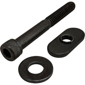 1/4-20 x 2.125 Socket Head Cap Screw w/Washer & Slide-In Economy T-Nut, Black Zinc view 2