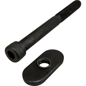 1/4-20 x 2.500 Socket Head Cap Screw & Slide-In Economy T-Nut, Black Zinc view 2