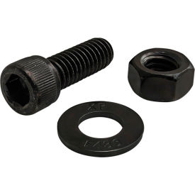 5/16-18 x .875 Socket Head Cap Screw w/Washer & Hex Nut, Black Zinc view 2