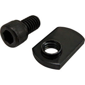 5/16-18 x .500 Socket Head Cap Screw with Slide-In Economy T-Nut, Black Zinc view 2