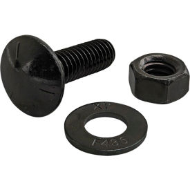 5/16-18 x 1.000 Slide-In Flanged Economy T-Slot Stud w/Washer & Hex Nut, Black Zinc view 2