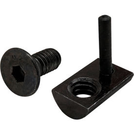 10 Series Flat Head Socket Cap Screw and Drop In T-Nut, 1/4-20 X 5/8" view 2