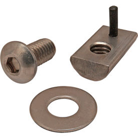 Button Head Socket Cap Screw w/ Washer & Drop-In T-Nut, Stainless Steel, 5/16-18 X 5/8" view 2