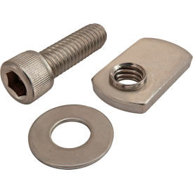 Socket Head Cap Screw with Washer and Economy T-Nut, Stainless Steel, 5/16-18 X 1" view 2