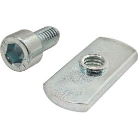 M6 x 12.00mm Socket Head Cap Screw with Slide-In Economy T-Nut, Zinc view 2