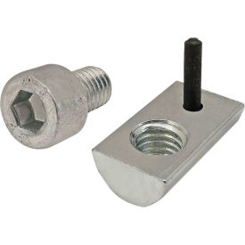 M8 x 12.00mm Socket Head Cap Screw and Roll-In T-Nut with Flex Handle, Zinc view 2