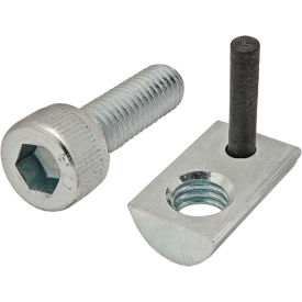 M6 x 20mm Socket Head Cap Screw and Roll-In T-Nut with Flex Handle, Zinc view 2