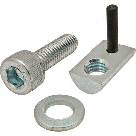 M6 x 20.00mm Socket Head Cap Screw with Washer and Roll-In T-Nut with Flex Handle, Zinc view 2