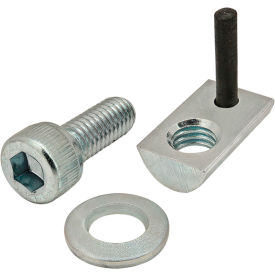 M6 x 16mm Socket Head Cap Screw with Washer and Roll-In T-Nut with Flex Handle, Zinc view 2