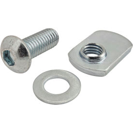 M8 x 20mm Button Head Socket Cap Screw with Washer and Slide-In Economy T-Nut view 2