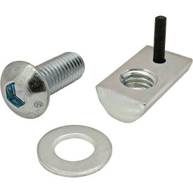 M8 x 20.00mm Button Head Socket Cap Screw and Roll-In T-Nut with Flex Handle view 2