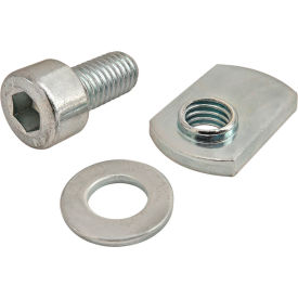 M8 x 16.00mm Socket Head Cap Screw with Washer and Slide-In Economy T-Nut view 2