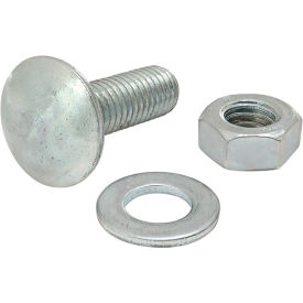 Metric Series Bolt Assembly M8 x 25mm T-Slot Stud w/ Washer & Hex Nut, Bright Zinc view 2