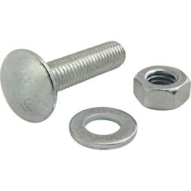 Metric Series Bolt Assembly M8 x 35 mm T-Slot Stud with Washer & Hex Nut, Bright Zinc view 2