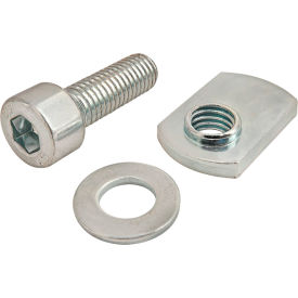 Bolt Assembly M8 x 25mm Bright SHCS with Washer & Slide-In Economy T-Nut, Bright Zinc view 2