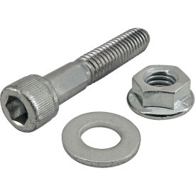 Bolt Assembly: 5/16-18 x 1.750" Bright SHCS with Washer & Flanged Hex Nut, Bright Zinc view 2