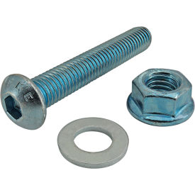Bolt Assembly: M8 x 45.00mm Blue with Washer & Flanged Hex Nut view 2